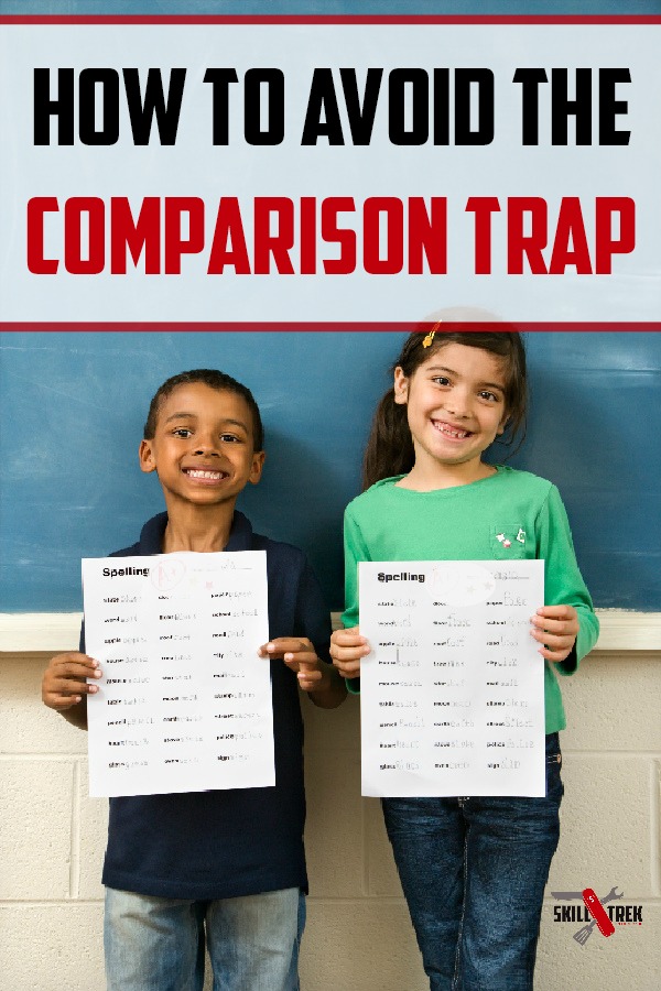 The comparison trap is dangerous. For us, and our kids.  Have you noticed your kids getting sucked into the comparison trap? If so, here are a few tips to help them get out